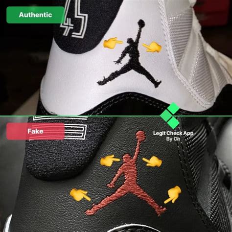 jordan logo on shoes fake vs real|legit check jordan send pictures.